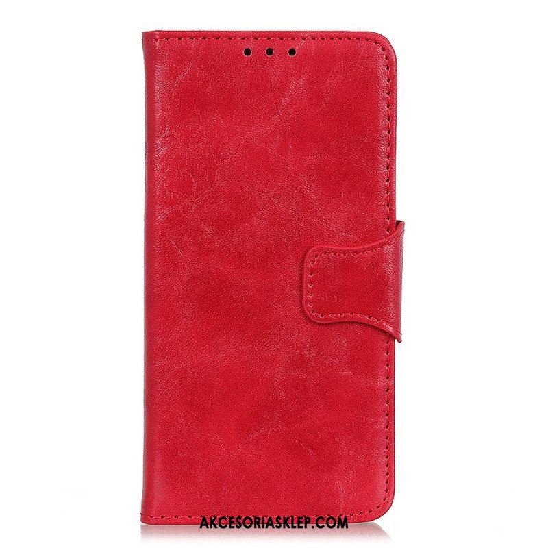 Etui Folio do Xiaomi Redmi Note 11 Pro / 11 Pro 5G Dwustronne Zapięcie Ze Skóry Dwoinowej