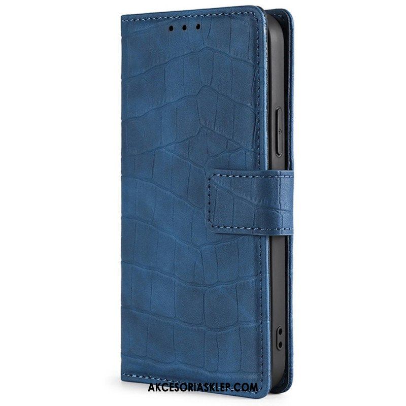 Etui Folio do Xiaomi Redmi Note 11 Pro / 11 Pro 5G Krokodyl Dotykający Skóry