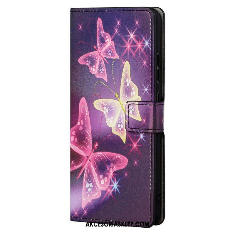 Etui Folio do Xiaomi Redmi Note 11 Pro / 11 Pro 5G Motyle I Kwiaty