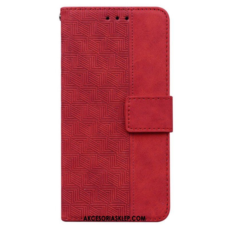 Etui Folio do Xiaomi Redmi Note 11 Pro / 11 Pro 5G z Łańcuch Pasiasty Wzór