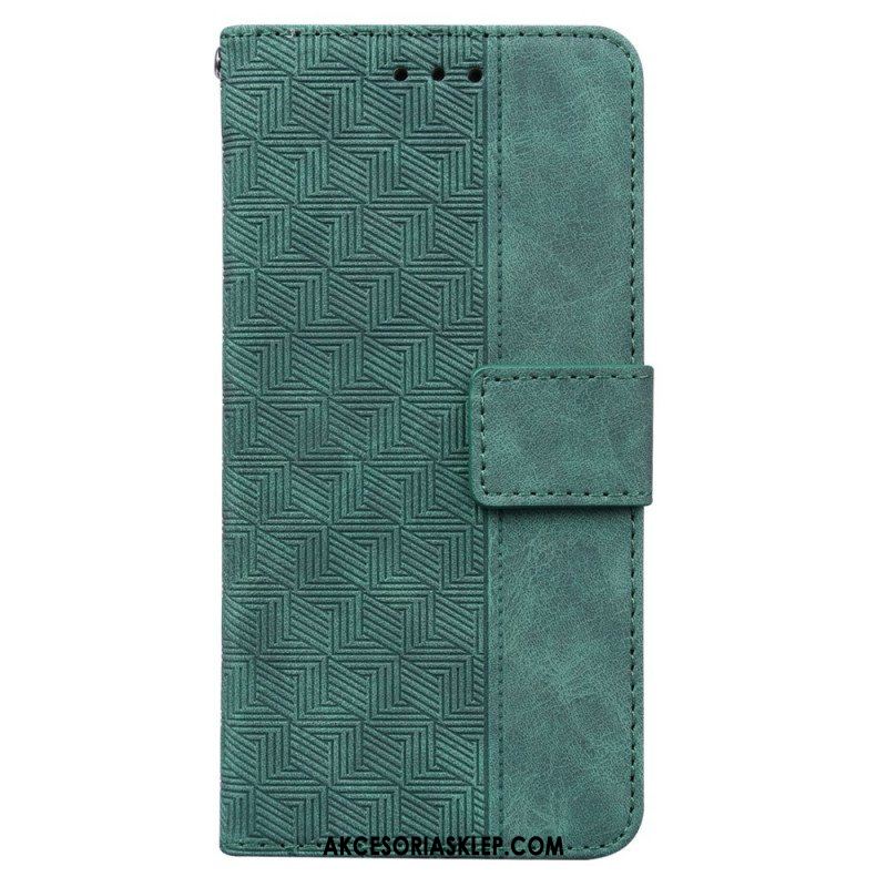 Etui Folio do Xiaomi Redmi Note 11 Pro / 11 Pro 5G z Łańcuch Pasiasty Wzór