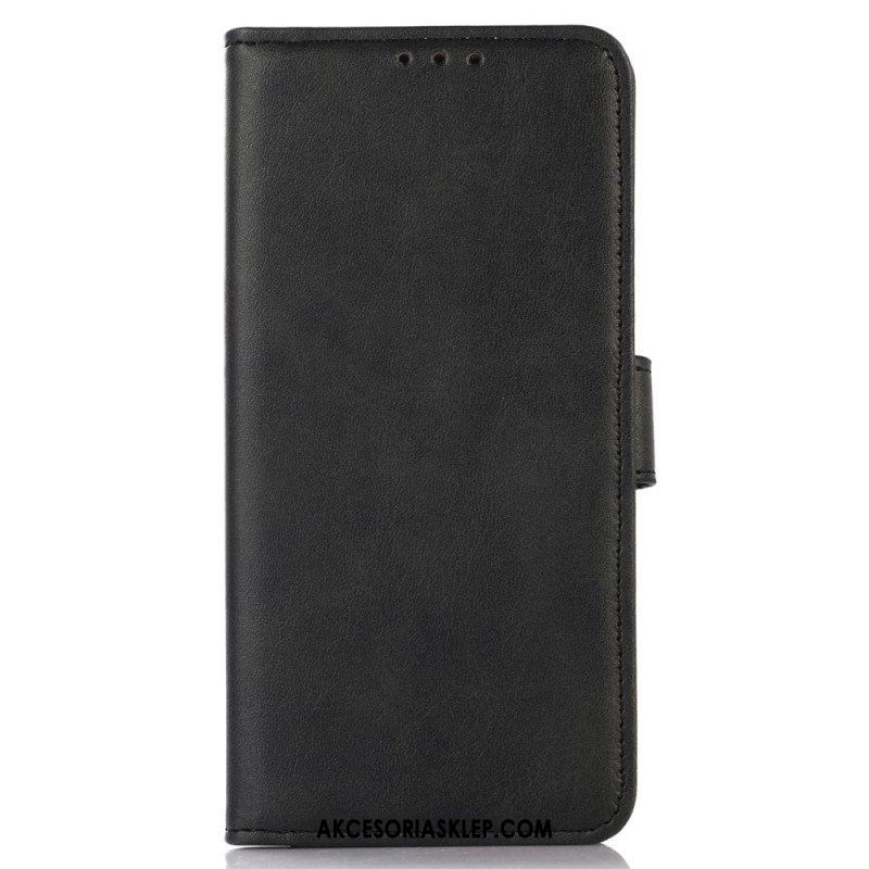 Etui Folio do Xiaomi Redmi Note 12 4G Efekt Skóry