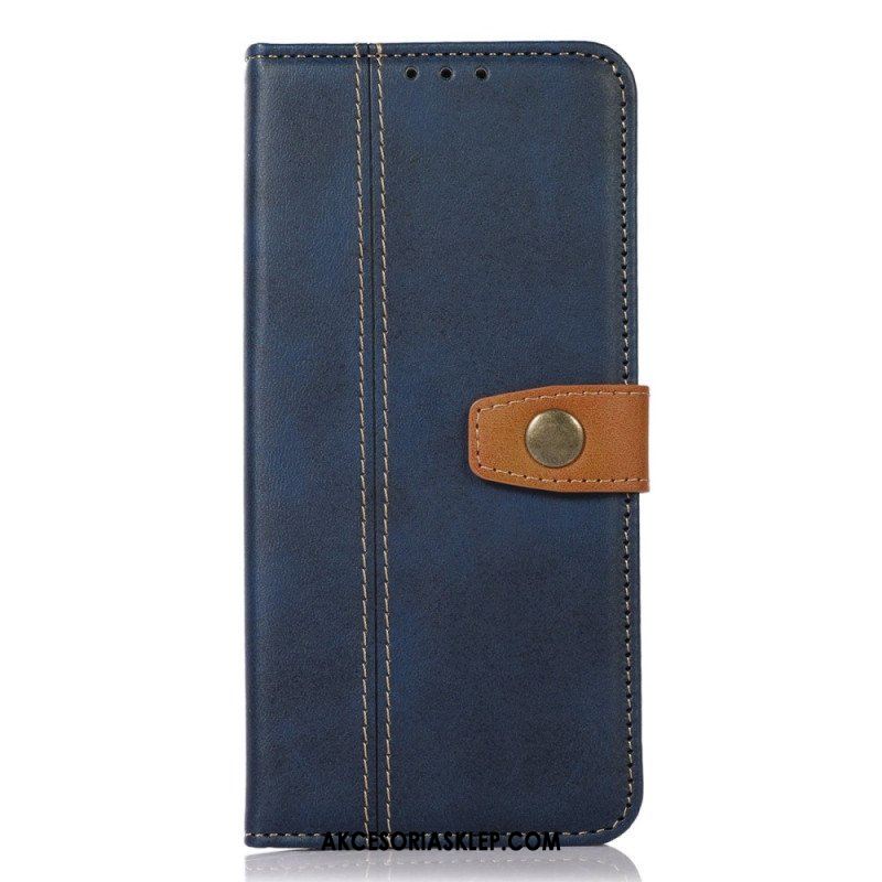 Etui Folio do Xiaomi Redmi Note 12 4G Taśma Tapicerska