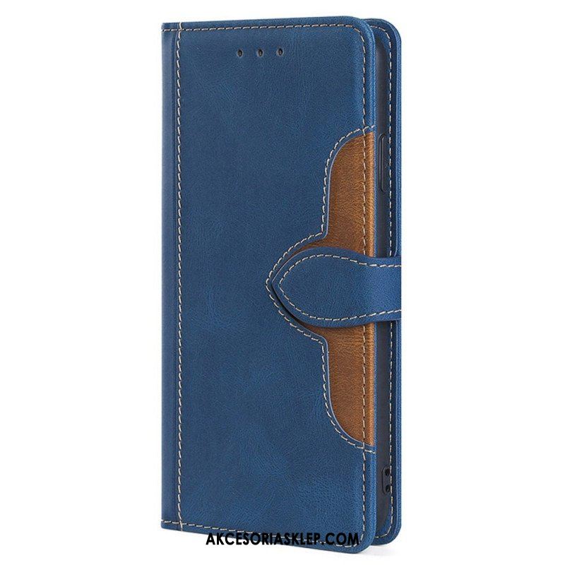 Etui Folio do Xiaomi Redmi Note 12 Pro Dwukolorowy Kwiatowy