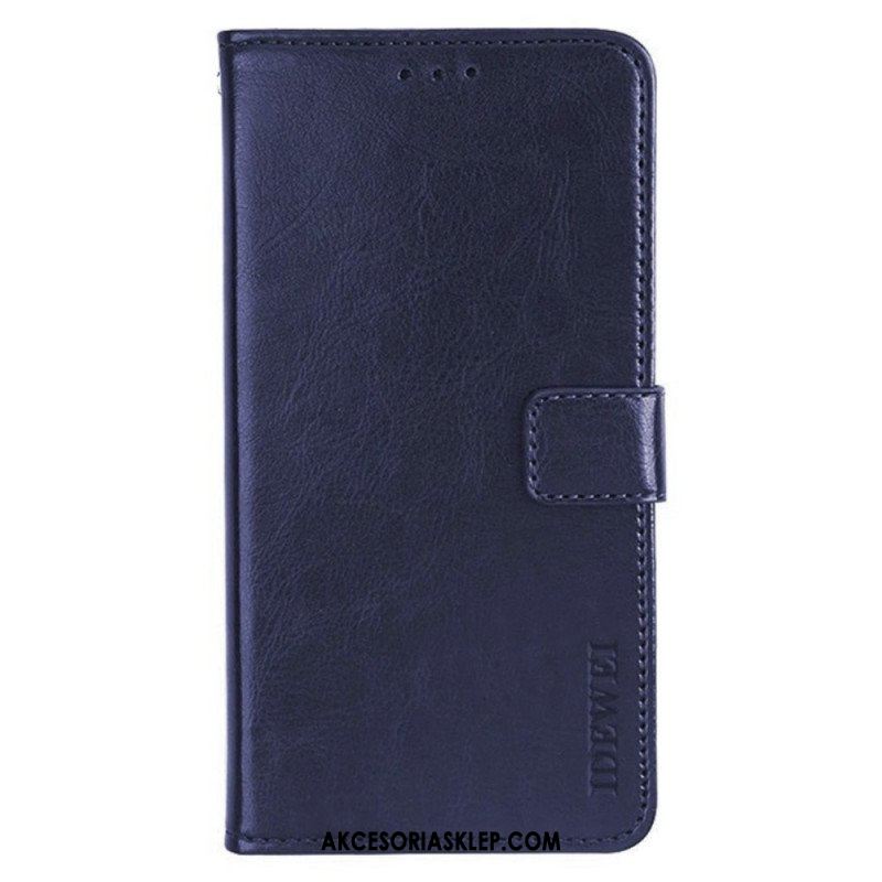 Etui Folio do Xiaomi Redmi Note 12 Pro Imitacja Skóry Idewei