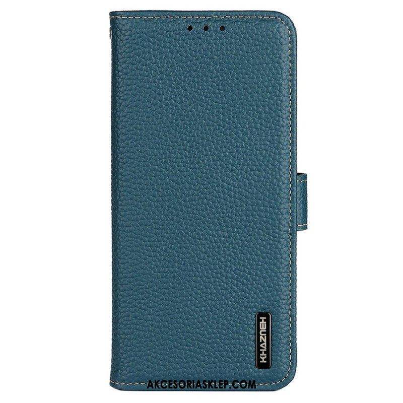 Etui Folio do Xiaomi Redmi Note 12 Pro Khazneh Skóra Liczi