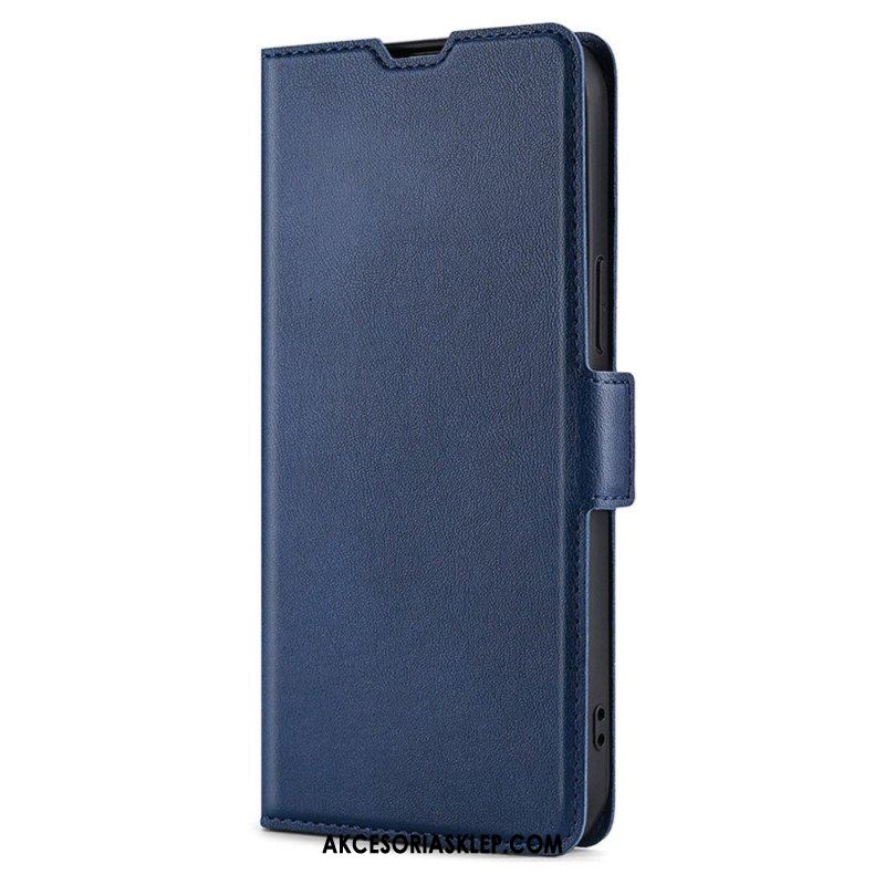 Etui Folio do Xiaomi Redmi Note 12 Pro Plus Bardzo Cienka Sztuczna Skóra