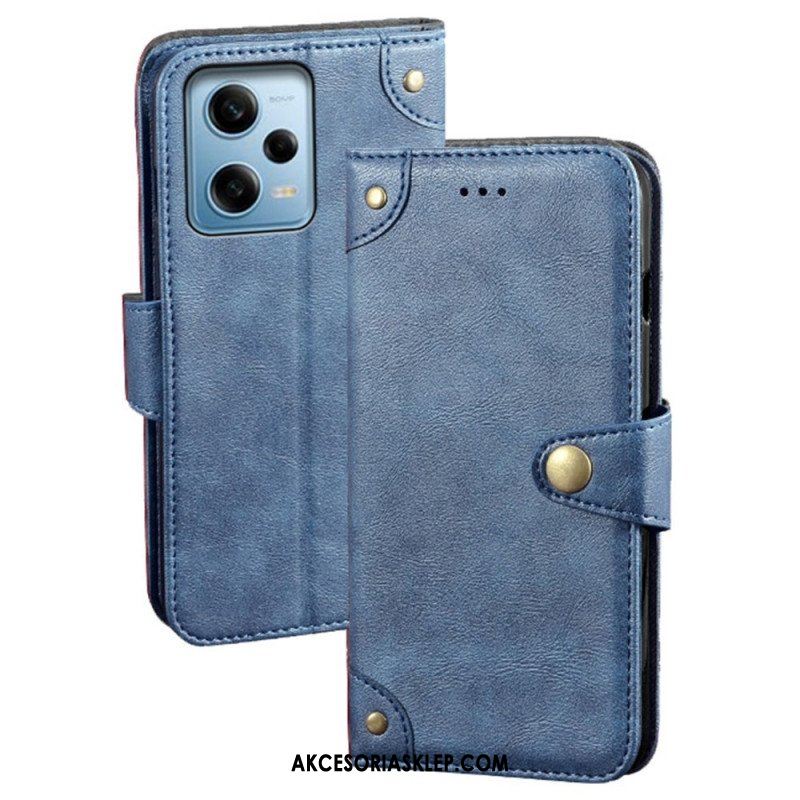 Etui Folio do Xiaomi Redmi Note 12 Pro Przycisk Magnetyczny