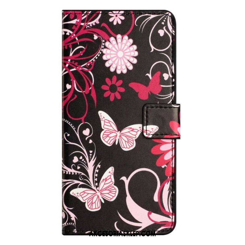 Etui Folio do iPhone 14 Motyle