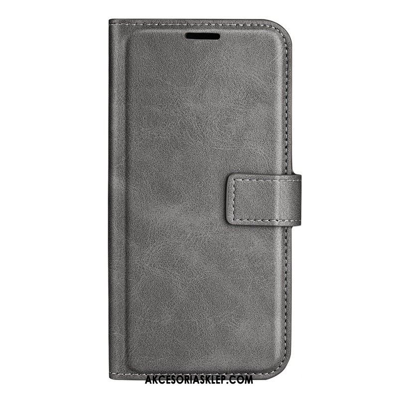 Etui Folio do iPhone 14 Rzemienna Tekstura