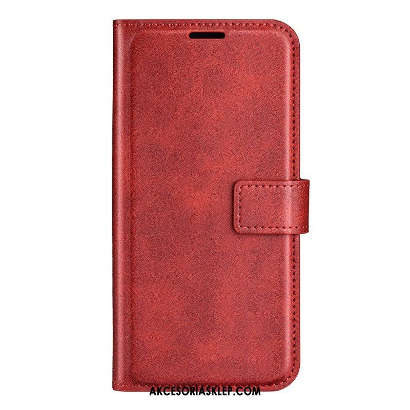 Etui Folio do iPhone 14 Rzemienna Tekstura