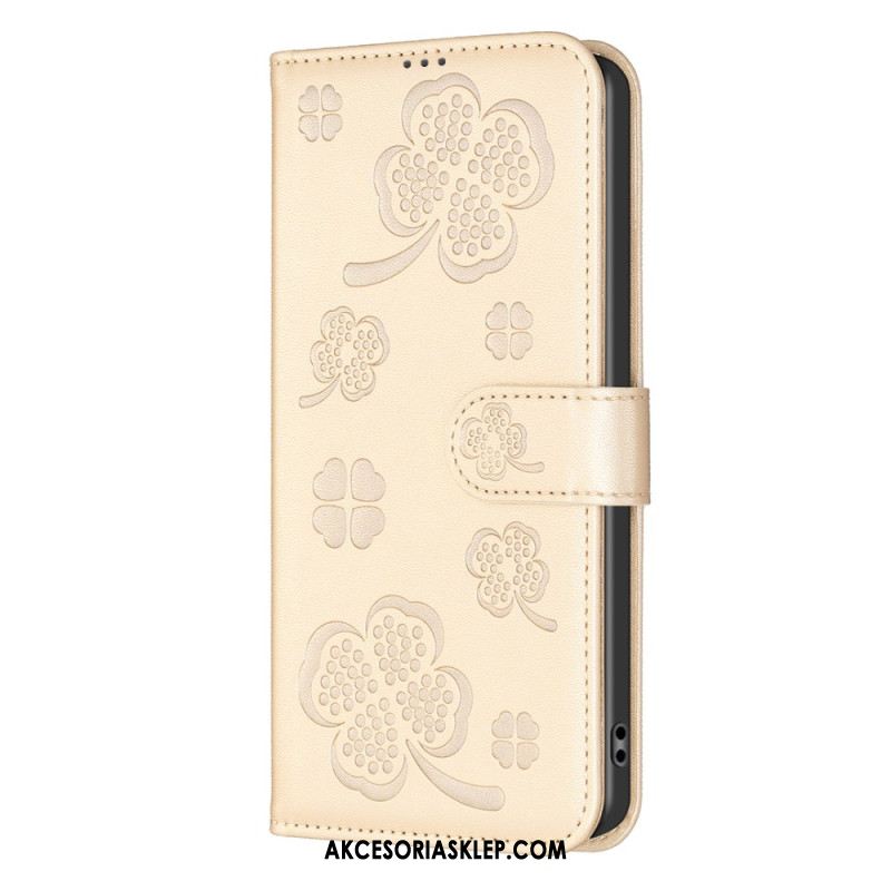 Etui Folio iPhone 16 Koniczyny Etui Ochronne