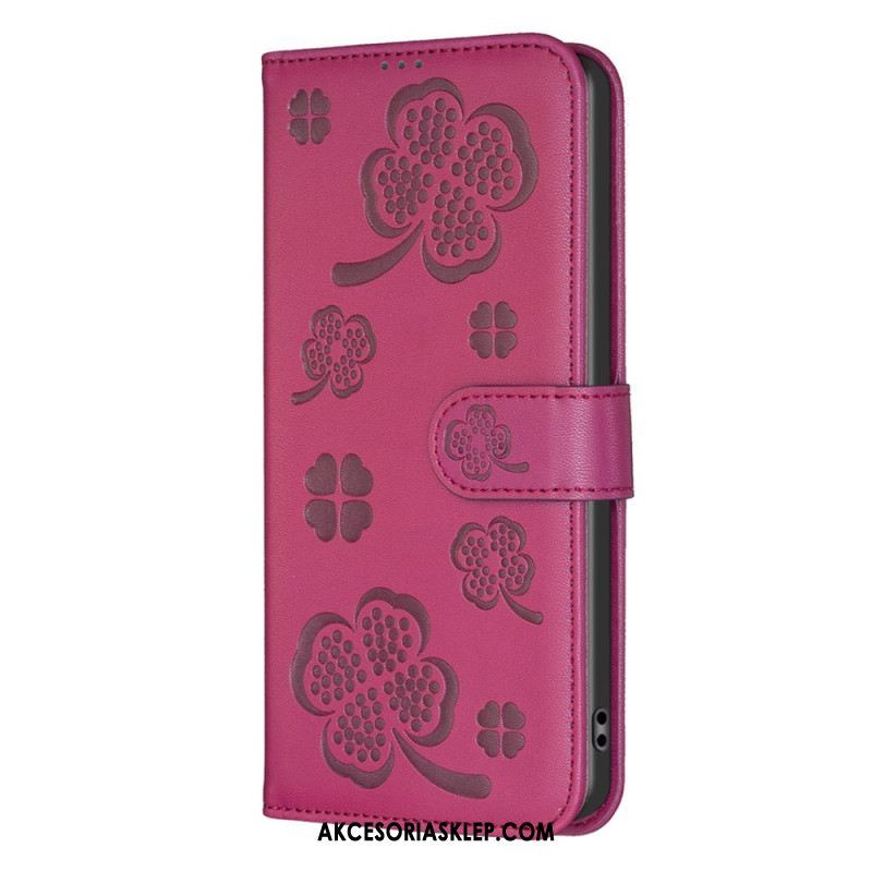 Etui Folio iPhone 16 Koniczyny Etui Ochronne