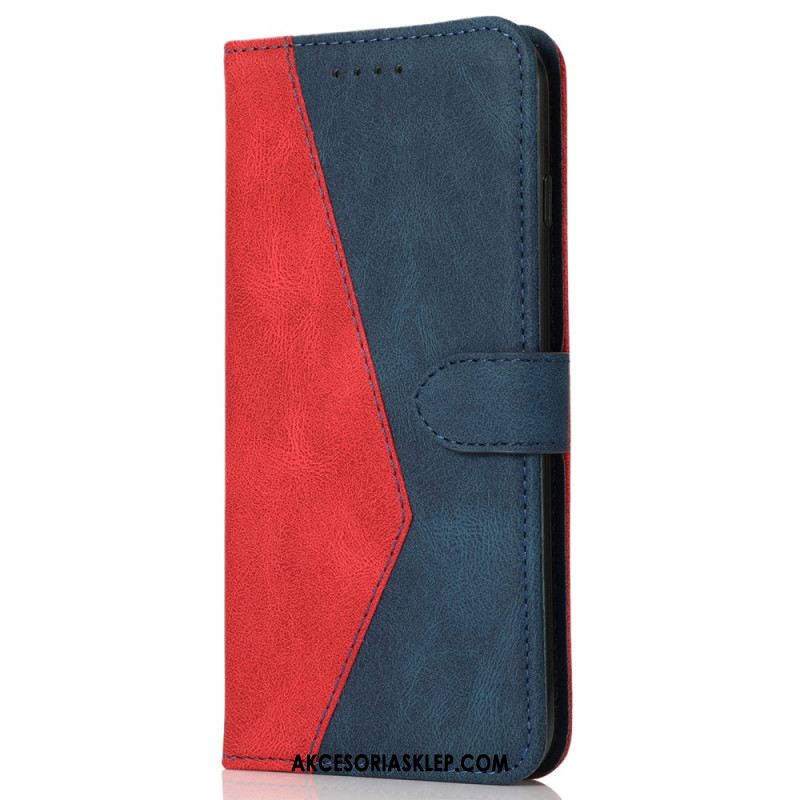 Etui Folio iPhone 16 Plus Dwukolorowy Pasek