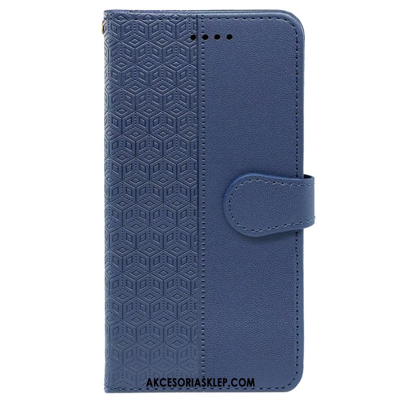 Etui Folio iPhone 16 Plus Fryz W Kostkach Etui Ochronne