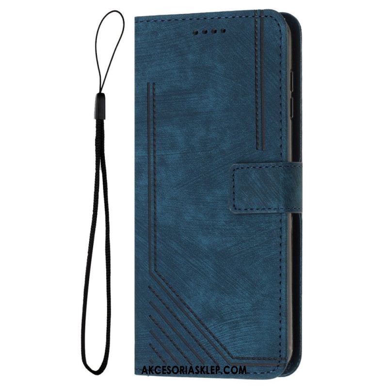 Etui Folio iPhone 16 Plus Linie Z Paskiem