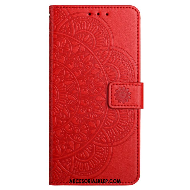 Etui Folio iPhone 16 Plus Wzór Paska Mandali