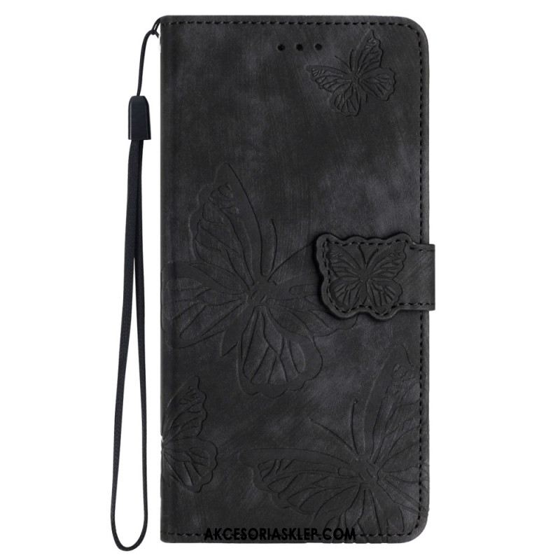 Etui Folio iPhone 16 Portfel W Motyle