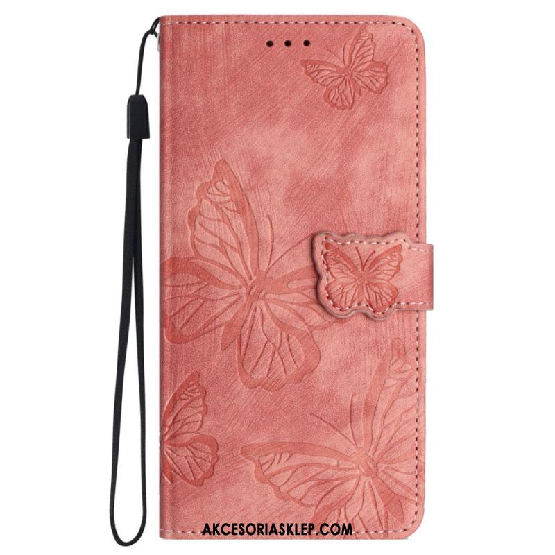 Etui Folio iPhone 16 Portfel W Motyle