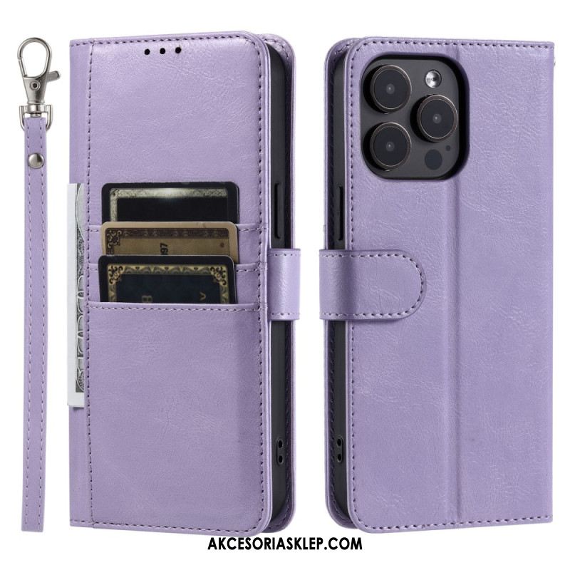 Etui Folio iPhone 16 Pro 6 Posiadaczy Kart Etui Ochronne