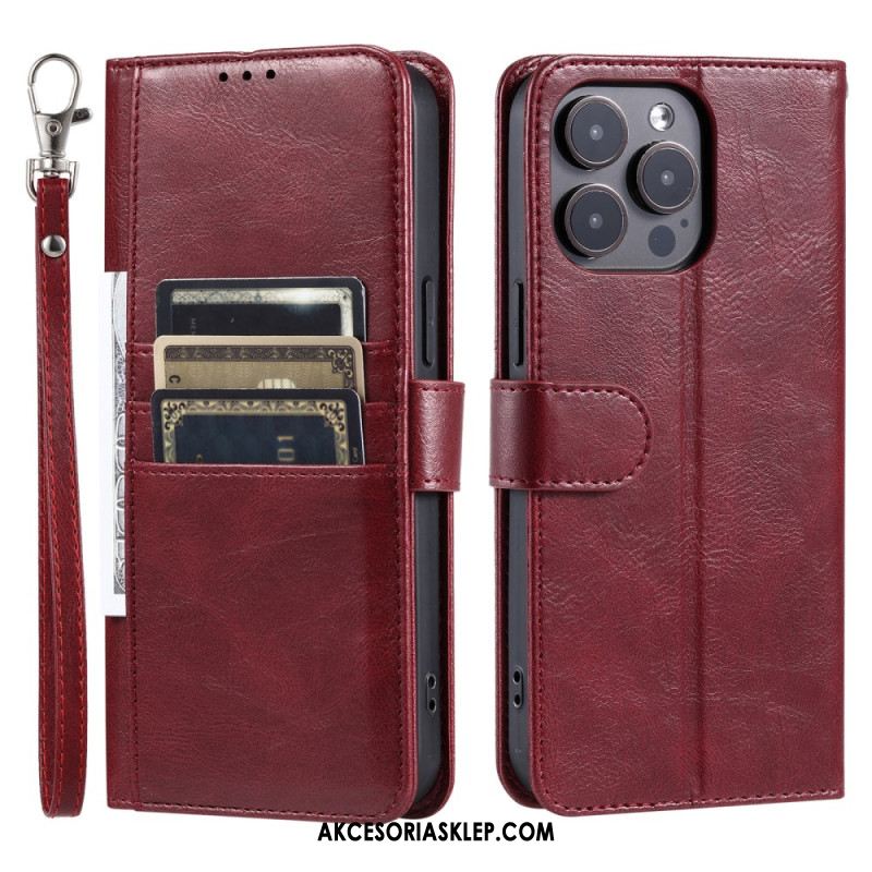 Etui Folio iPhone 16 Pro 6 Posiadaczy Kart Etui Ochronne