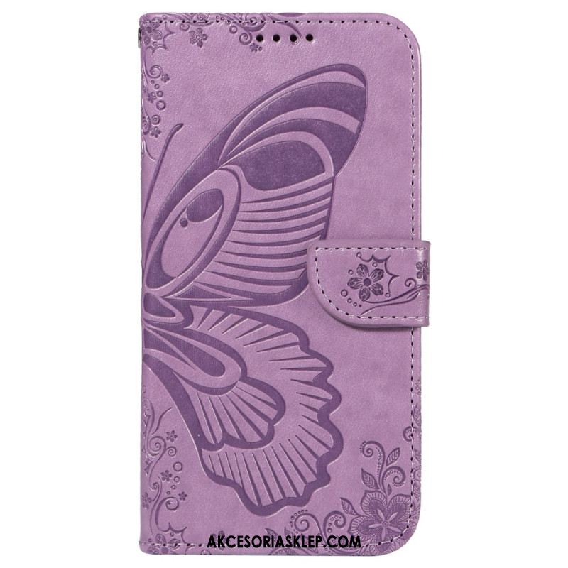 Etui Folio iPhone 16 Pro Graficzny Motyl