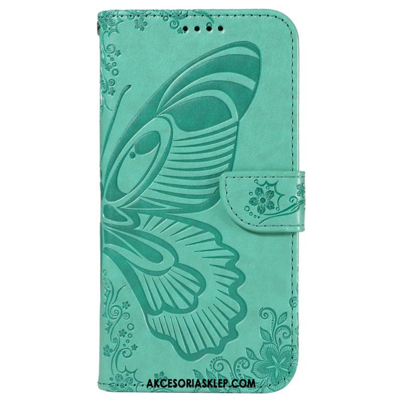 Etui Folio iPhone 16 Pro Graficzny Motyl