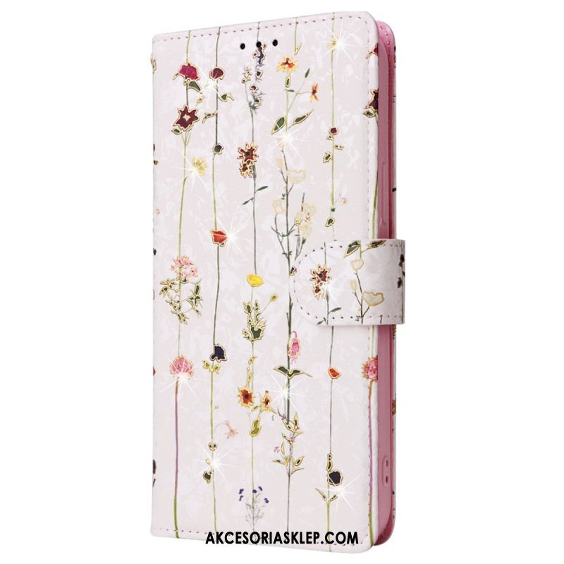 Etui Folio iPhone 16 Pro Max Blokowanie Rfid Floralies