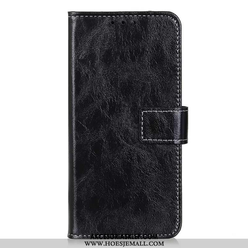 Etui Folio iPhone 16 Pro Max Błyszcząca Imitacja Skóry