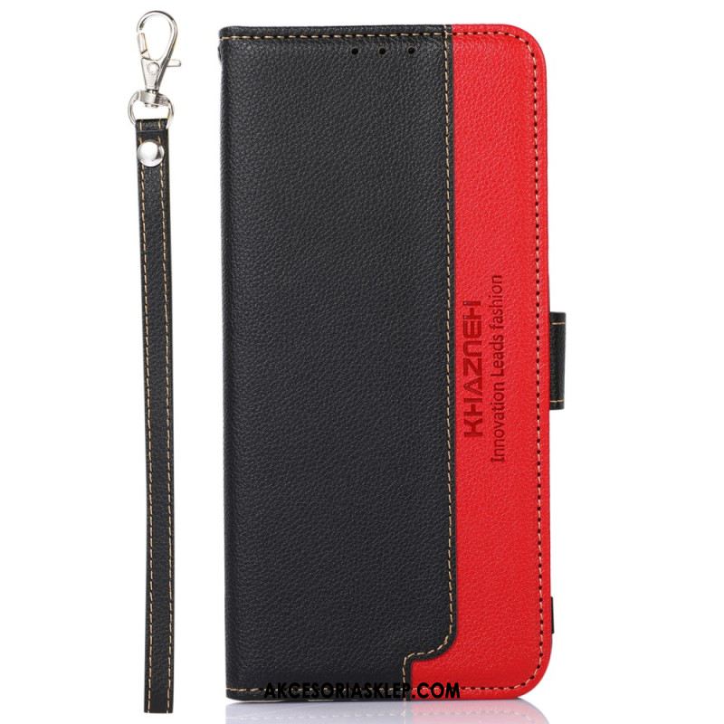 Etui Folio iPhone 16 Pro Max Dwukolorowy Khazneh