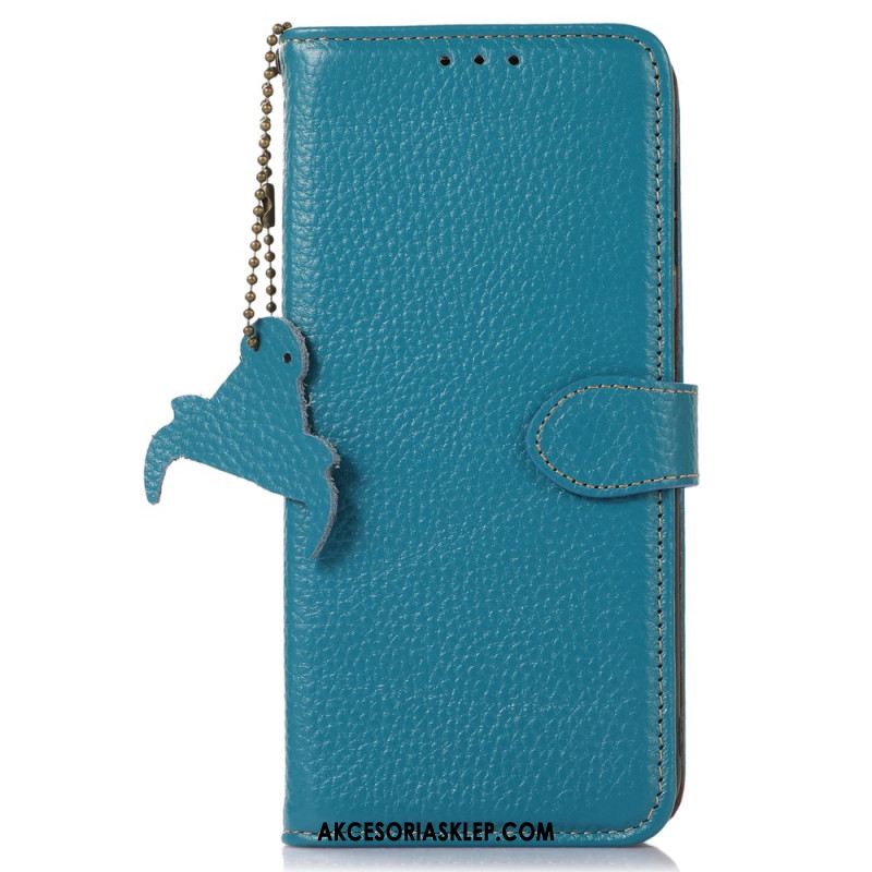 Etui Folio iPhone 16 Pro Max Tekstura Litchi I Technologia Rfid