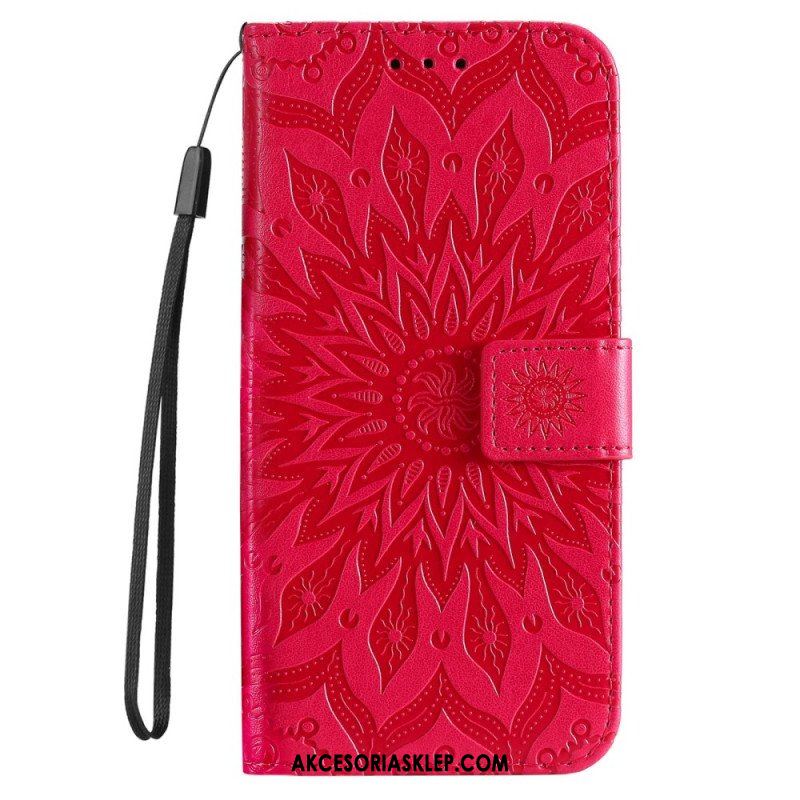 Etui Na Telefon Pokrowce do Xiaomi 12T / 12T Pro z Łańcuch Mandala Słoneczna Na Ramiączkach