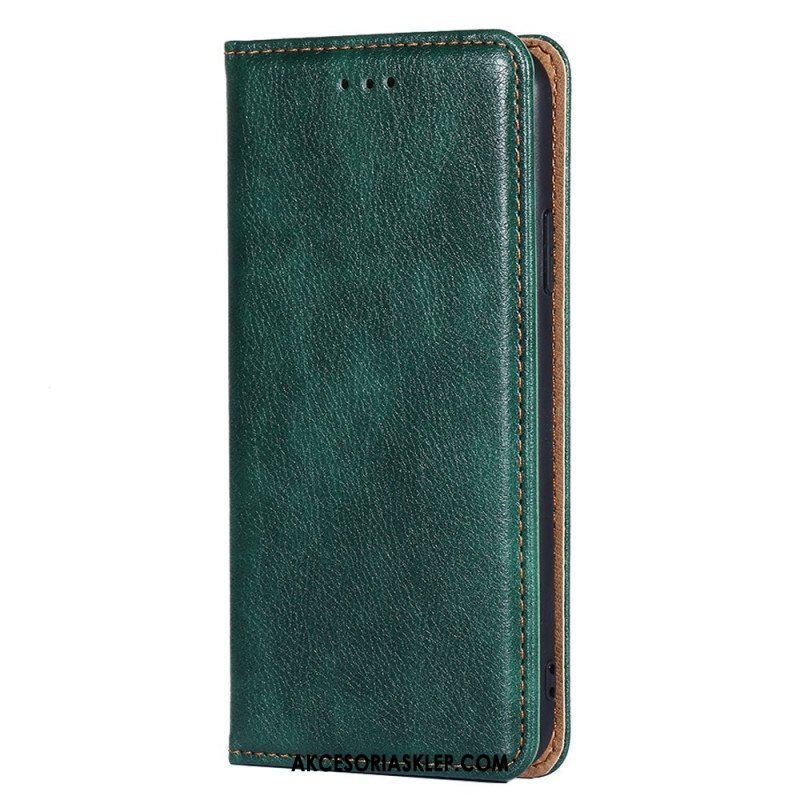 Etui Na Telefon do Oppo Find X5 Lite Etui Folio Przeszycia Ze Sztucznej Skóry