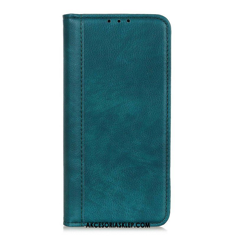 Etui Na Telefon do Samsung Galaxy A52 4G / A52 5G / A52s 5G Etui Folio Elegancka Dwoina Skóry Liczi