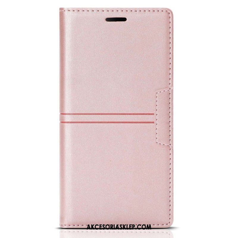 Etui Na Telefon do Samsung Galaxy A54 5G Etui Folio Stylowa Skórzana Moda