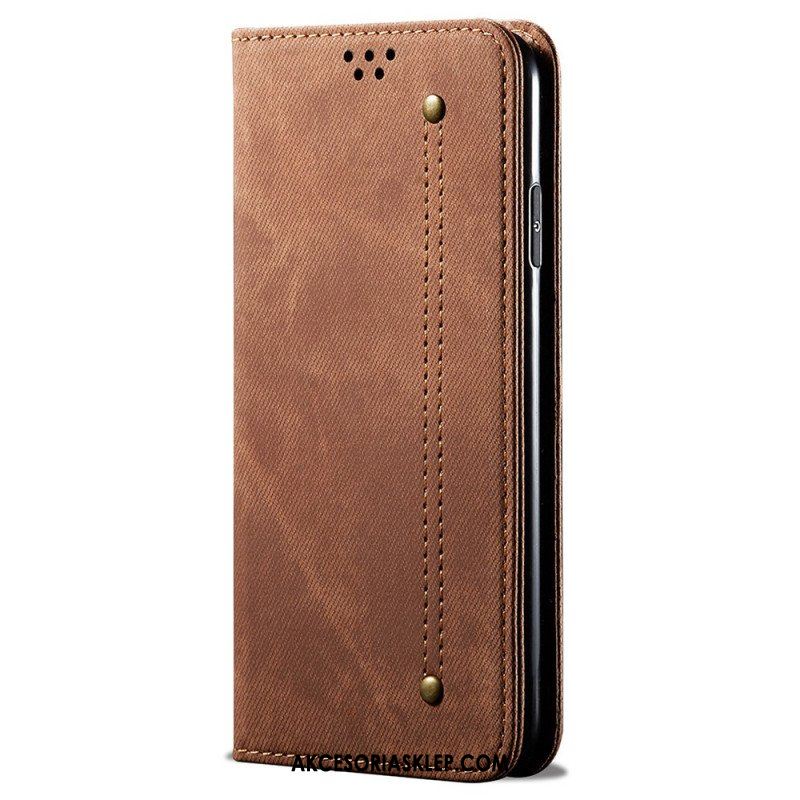 Etui Na Telefon do Samsung Galaxy M52 5G Etui Folio Tkanina Dżinsowa