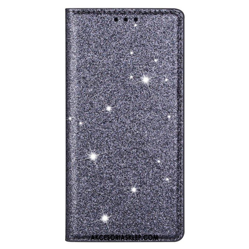 Etui Na Telefon do Samsung Galaxy S22 5G Etui Folio Cekinowy Styl