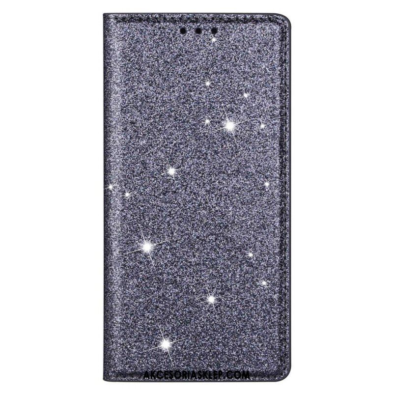 Etui Na Telefon do Samsung Galaxy S23 5G Etui Folio Cekinowy Styl