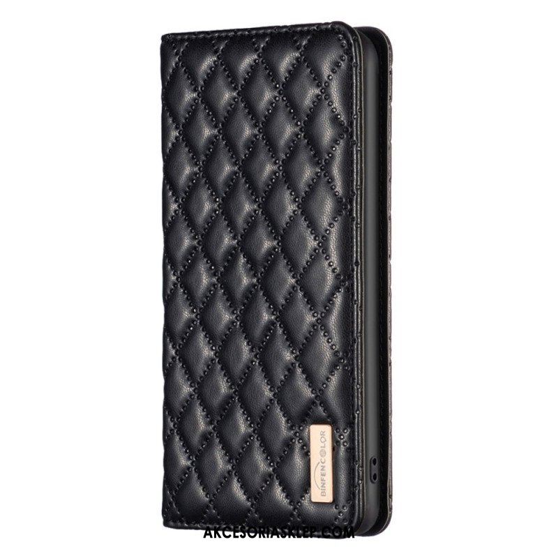 Etui Na Telefon do Samsung Galaxy S23 Ultra 5G Etui Folio Pikowany Binfen Kolor