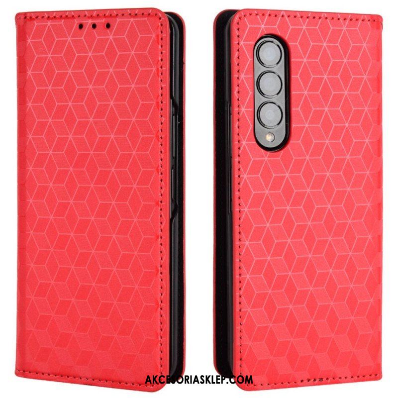 Etui Na Telefon do Samsung Galaxy Z Fold 4 Etui Folio Sześcian 3d