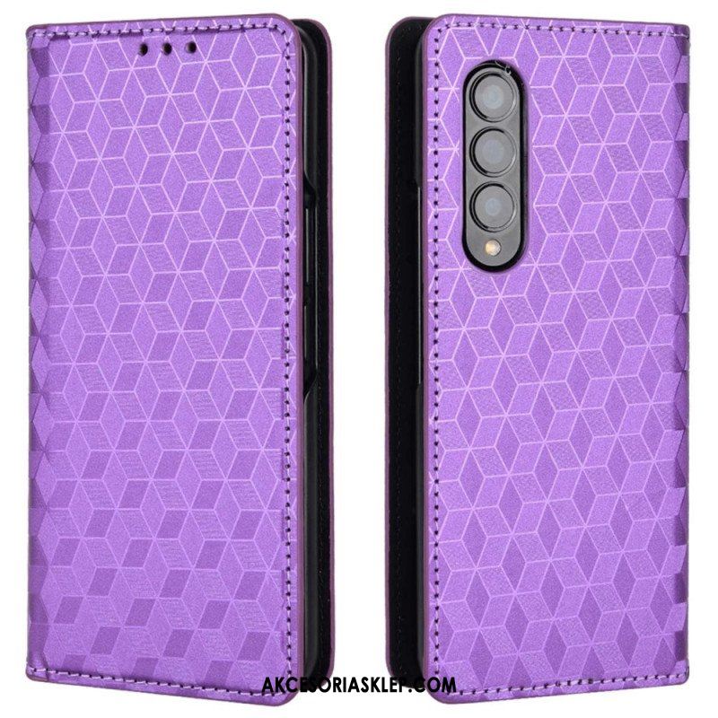 Etui Na Telefon do Samsung Galaxy Z Fold 4 Etui Folio Sześcian 3d