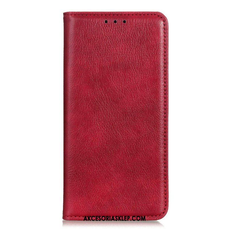 Etui Na Telefon do Xiaomi Redmi Note 11 / 11S Etui Folio Liczi Split Skórzana Tekstura