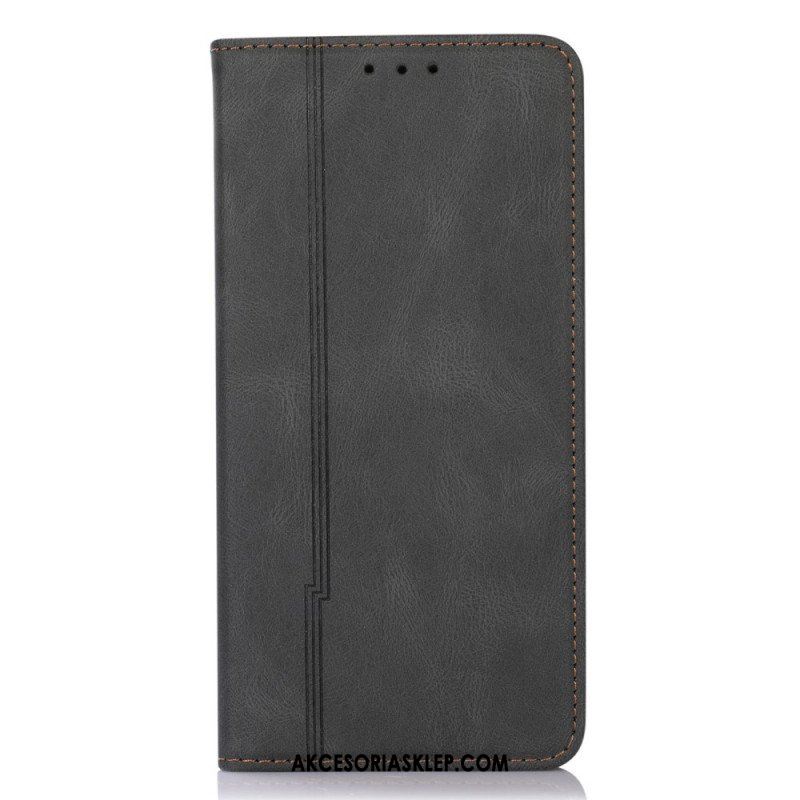 Etui Na Telefon do Xiaomi Redmi Note 11 Pro Plus 5G Etui Folio Stylowa Skórzana Linia