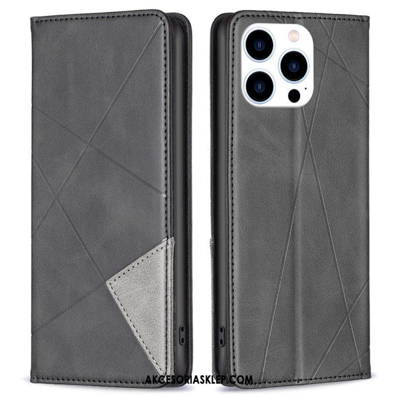 Etui Na Telefon do iPhone 14 Pro Etui Folio Geometryczny