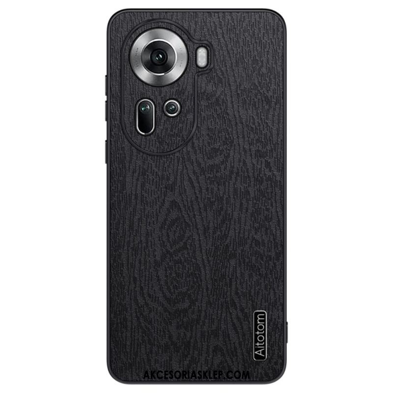 Etui Oppo Reno 11 5g Sztuczna Skóra Z Efektem Drewna