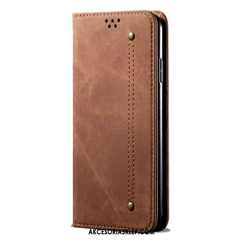 Etui Oppo Reno 11f 5g Tkanina Dżinsowa