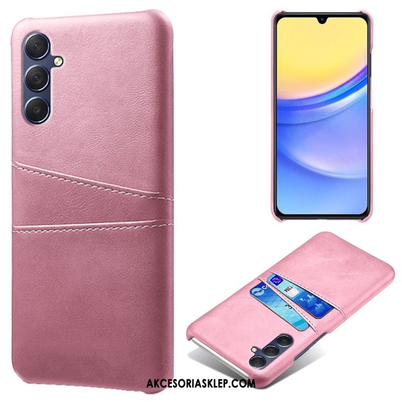 Etui Samsung Galaxy A15 5g Etui Na Karty Z Efektem Skóry