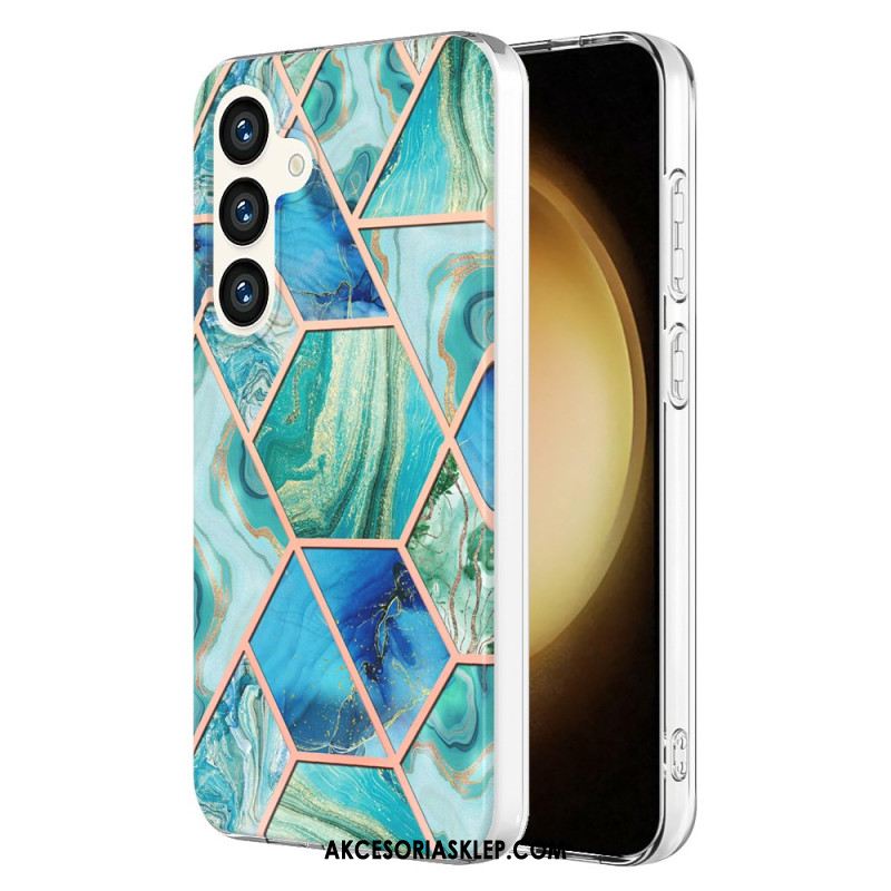 Etui Samsung Galaxy S24 5g Marmur Geometryczny