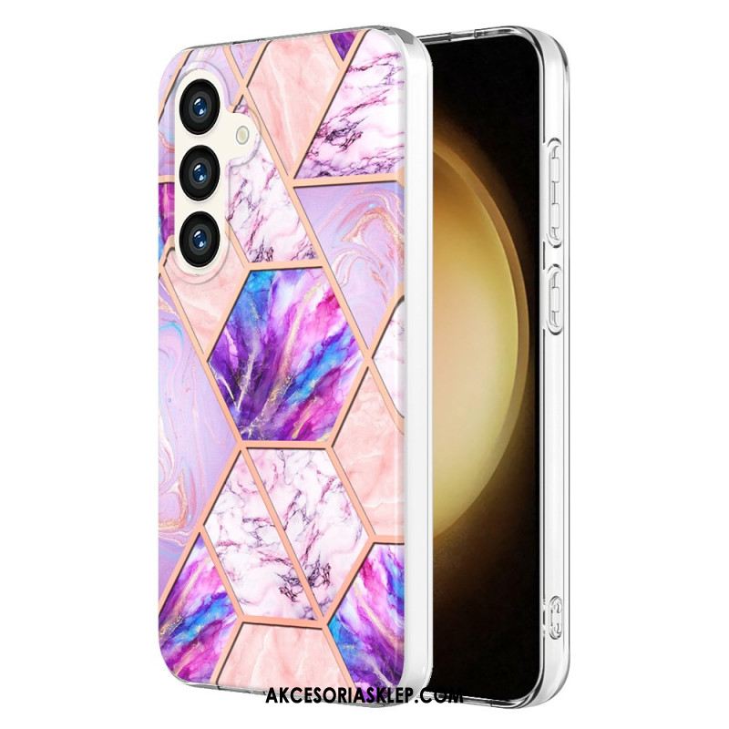 Etui Samsung Galaxy S24 5g Marmur Geometryczny