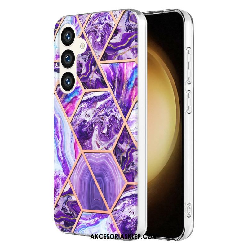 Etui Samsung Galaxy S24 5g Marmur Geometryczny